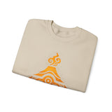 Tribal Volcano Spiral Smoke Glyph Style Unisex Sweatshirt
