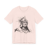 Inca Warrior Line Art Tribal Design Unisex T-Shirt