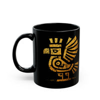 Golden Condor Tribal Petroglyph Style Black Mug