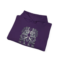 Obsidian Blade Warriors Aztec Glyph Style Unisex Hoodie