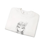 Brave Inca Girl Ink Warrior Portrait Unisex Sweatshirt