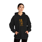 Sun Staff Shaman Tribal Symbol Gold Line Unisex Hoodie