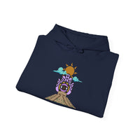 Eye of the Sun Pyramid Illustration Unisex Hoodie