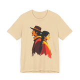Cultural Heritage Native Portrait Design Unisex T-Shirt