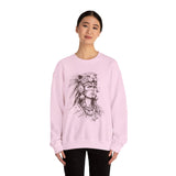 Aztec Warrior Woman Jaguar Spirit Sketch Unisex Sweatshirt