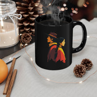 Cultural Heritage Native Portrait Design Black Mug
