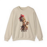 Chibi Inca Empress on Llama Unisex Sweatshirt