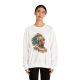Maya Elder Warrior Watercolor Portrait Unisex Sweatshirt