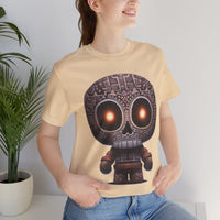 Tribal Glow Chibi Aztec Skull Unisex T-Shirt