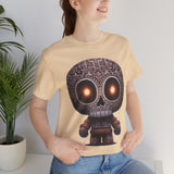 Tribal Glow Chibi Aztec Skull Unisex T-Shirt