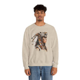 Aztec Jaguar Warrior Woman Watercolor Unisex Sweatshirt