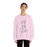 Brave Inca Girl Ink Warrior Portrait Unisex Sweatshirt