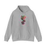 Cartoon Quetzalcoatl Cyber Serpent Unisex Hoodie