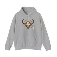 Western Longhorn Cosmic Totem Illustration Unisex Hoodie