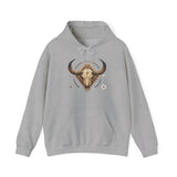Western Longhorn Cosmic Totem Illustration Unisex Hoodie