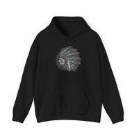 Vintage Native American Headdress Graphic Unisex Hoodie