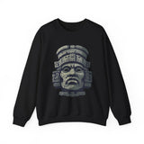 Mayan Sacred Head Stone Unisex Sweatshirt