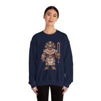 8-Bit Aztec Warrior Pixel Art Style Unisex Sweatshirt