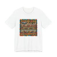 Pre-Columbian Tribal Stripe Pattern Unisex T-Shirt
