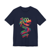 Cartoon Quetzalcoatl Cyber Serpent Unisex T-Shirt