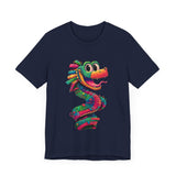 Cartoon Quetzalcoatl Cyber Serpent Unisex T-Shirt