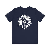 Tribal Warrior Headdress Emblem Illustration Unisex T-Shirt