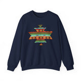 Sacred Geometric Textile Pattern Illustration Unisex Sweatshirt