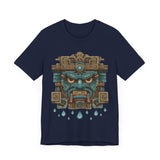 Tlaloc Rain God Stone Face Glyph Unisex T-Shirt
