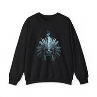 Mystical Inca Chaman Skull Bohemian Vibe Unisex Sweatshirt