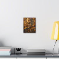 Golden Aztec Warrior Ceremony Canvas