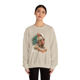 Maya Elder Warrior Watercolor Portrait Unisex Sweatshirt