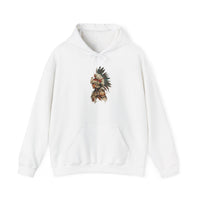 Watercolor Tribal Aztec Warrior Unisex Hoodie
