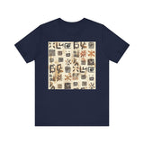Mayan Petroglyph Stamped Texture Unisex T-Shirt