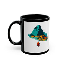 Machu Picchu Minimalist Sacred City Black Mug