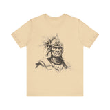Inca Warrior Line Art Tribal Design Unisex T-Shirt