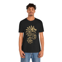 Quetzalcoatl Spiral Serpent Tribal Glyph Unisex T-Shirt