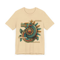 Feathered Serpent Sun Spiral Unisex T-Shirt