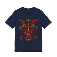 Aztec Fire Warrior Mask Unisex T-Shirt
