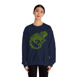 Mayan Aztec Totem Symbol of Iguana Unisex Sweatshirt