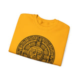 Sacred Aztec Calendar Face Unisex Sweatshirt