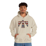 Fiesta Thunderbird Serape Illustration Unisex Hoodie
