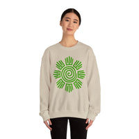 Aztec Plant Spiral Symbol Unisex Sweatshirt