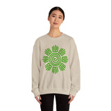 Aztec Plant Spiral Symbol Unisex Sweatshirt