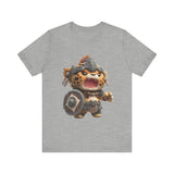 Chibi Mayan Jaguar Warrior Cartoon Style Unisex T-Shirt
