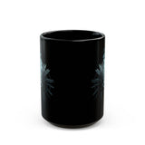 Mystical Inca Chaman Skull Bohemian Vibe Black Mug