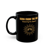 Sun Born Jaguar Guardian Black Mug