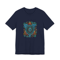Wild Aztec Turquoise Amulet Illustration Unisex T-Shirt