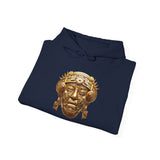 Aztec Golden Solar Deity Mask Unisex Hoodie
