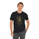 Golden Shaman Tribal Symbol Line Art Unisex T-Shirt