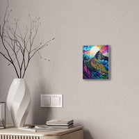 Machu Picchu Psychedelic Stone City Canvas